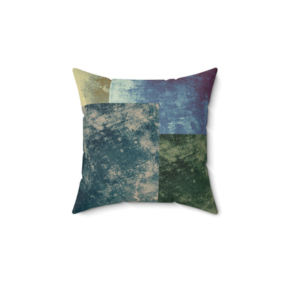 Pillow with Rustic Square Pattern