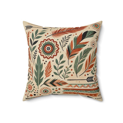 Pillow with Boho-Style Design