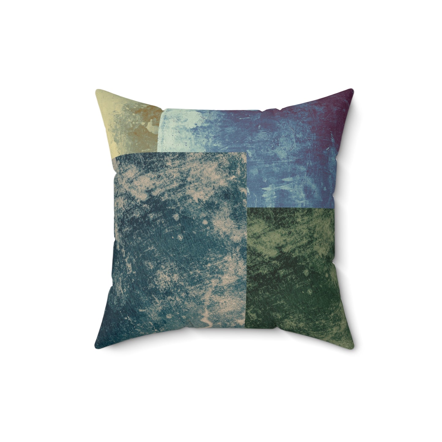 Pillow with Rustic Square Pattern