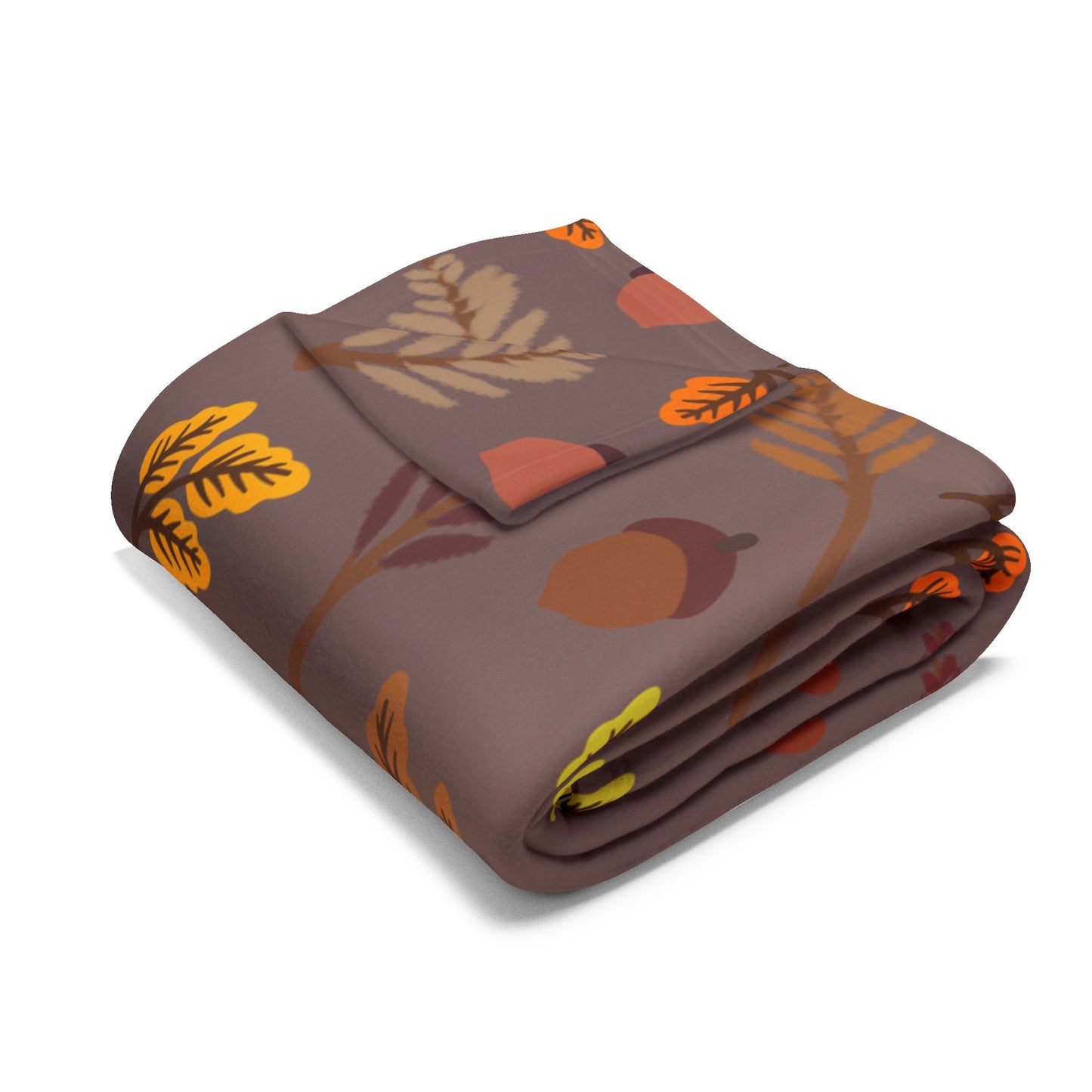 Fleece Blanket Autumn Harvest Theme