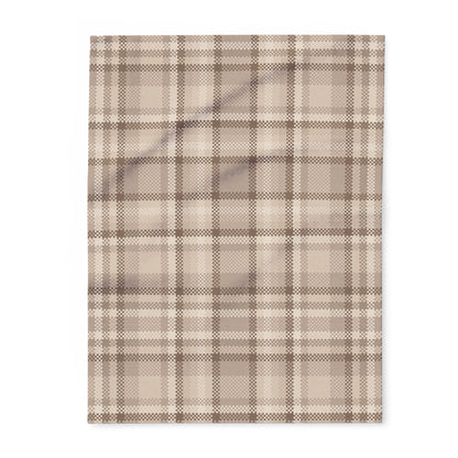 Fleece Arctic Blanket - Brown Flannel Design