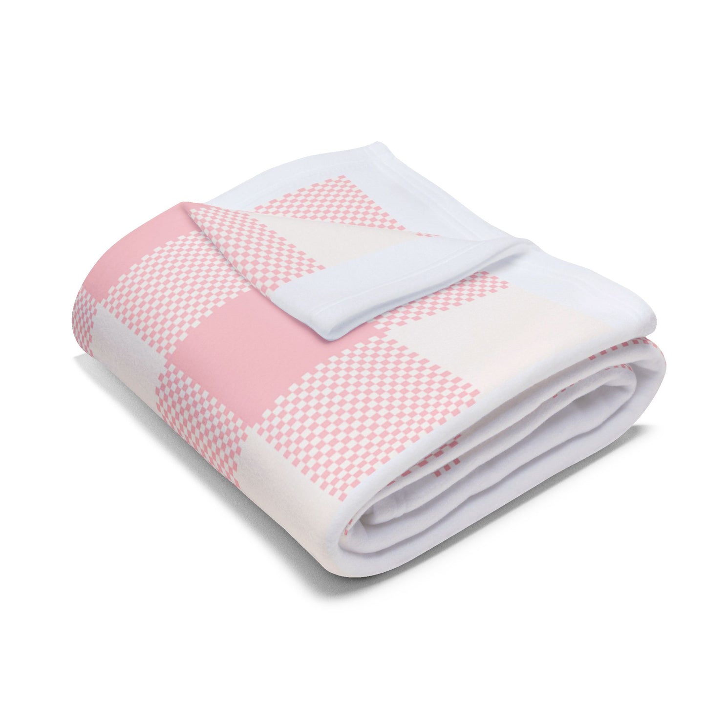 Fleece Blanket - Pink Flannel Pattern