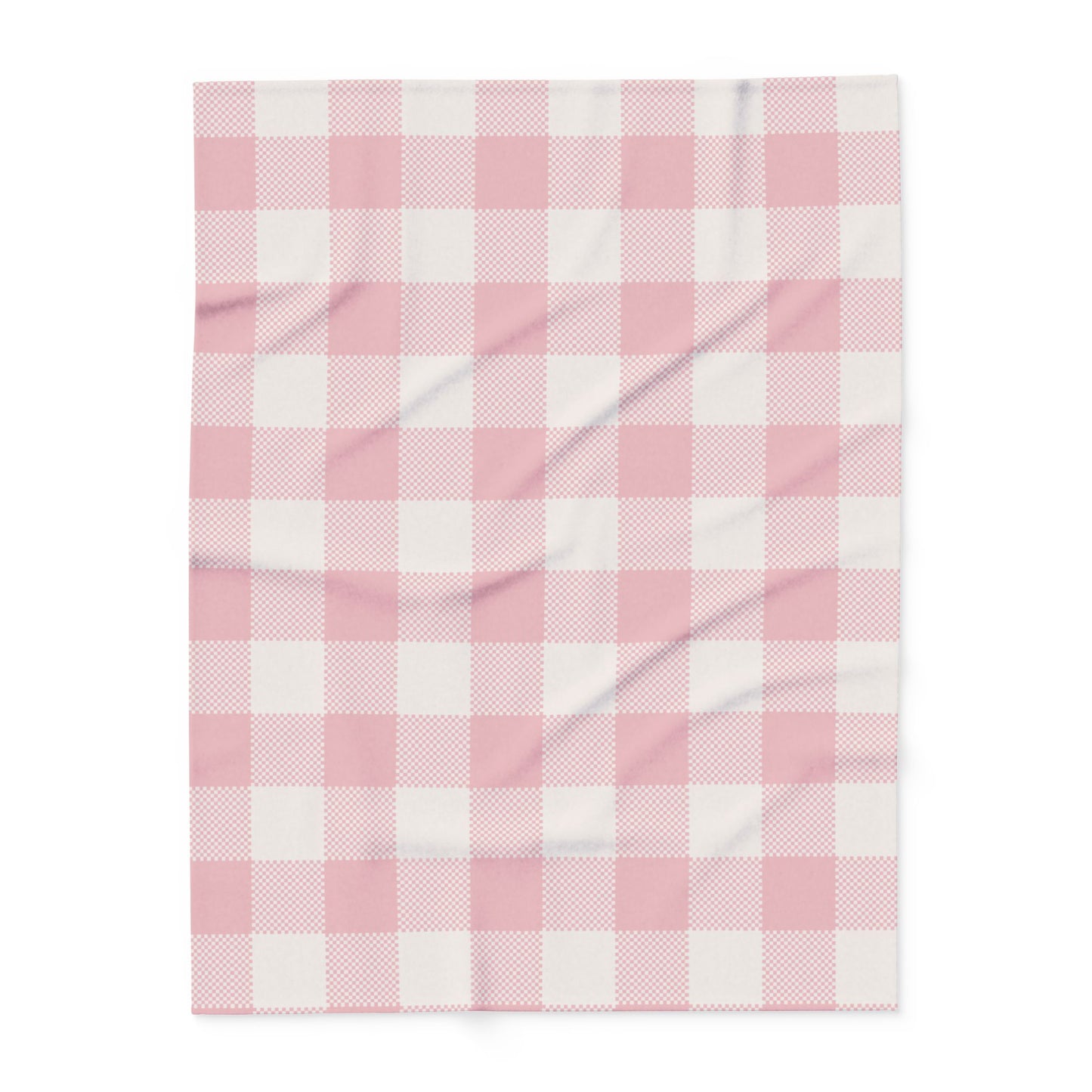 Fleece Blanket - Pink Flannel Pattern