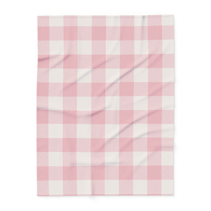 Fleece Blanket - Pink Flannel Pattern