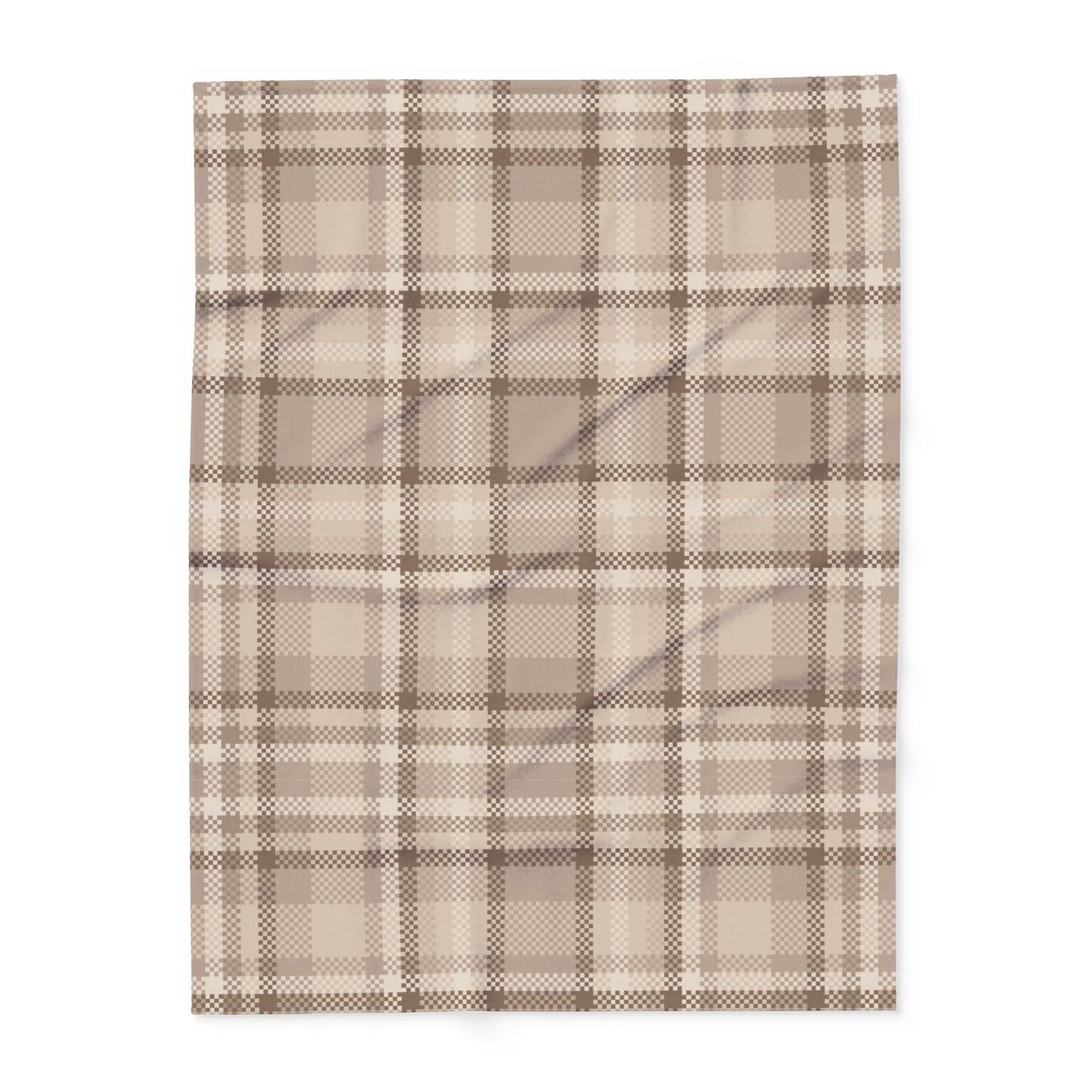 Fleece Arctic Blanket - Brown Flannel Design