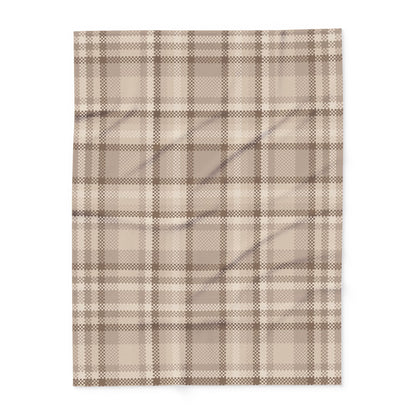 Fleece Arctic Blanket - Brown Flannel Design