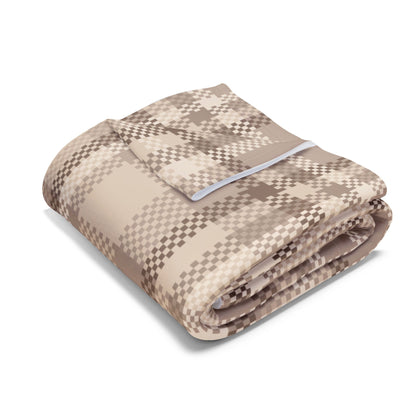 Fleece Arctic Blanket - Brown Flannel Design