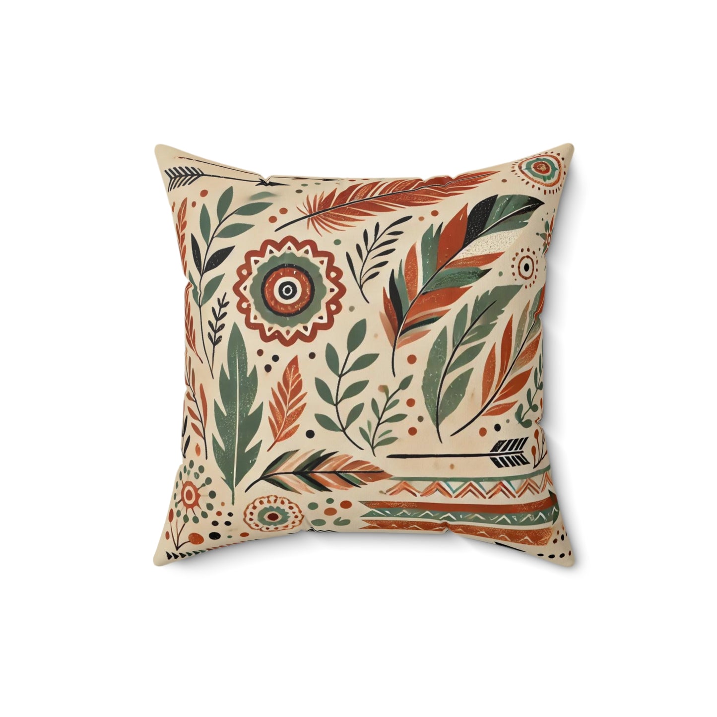 Pillow with Boho-Style Design