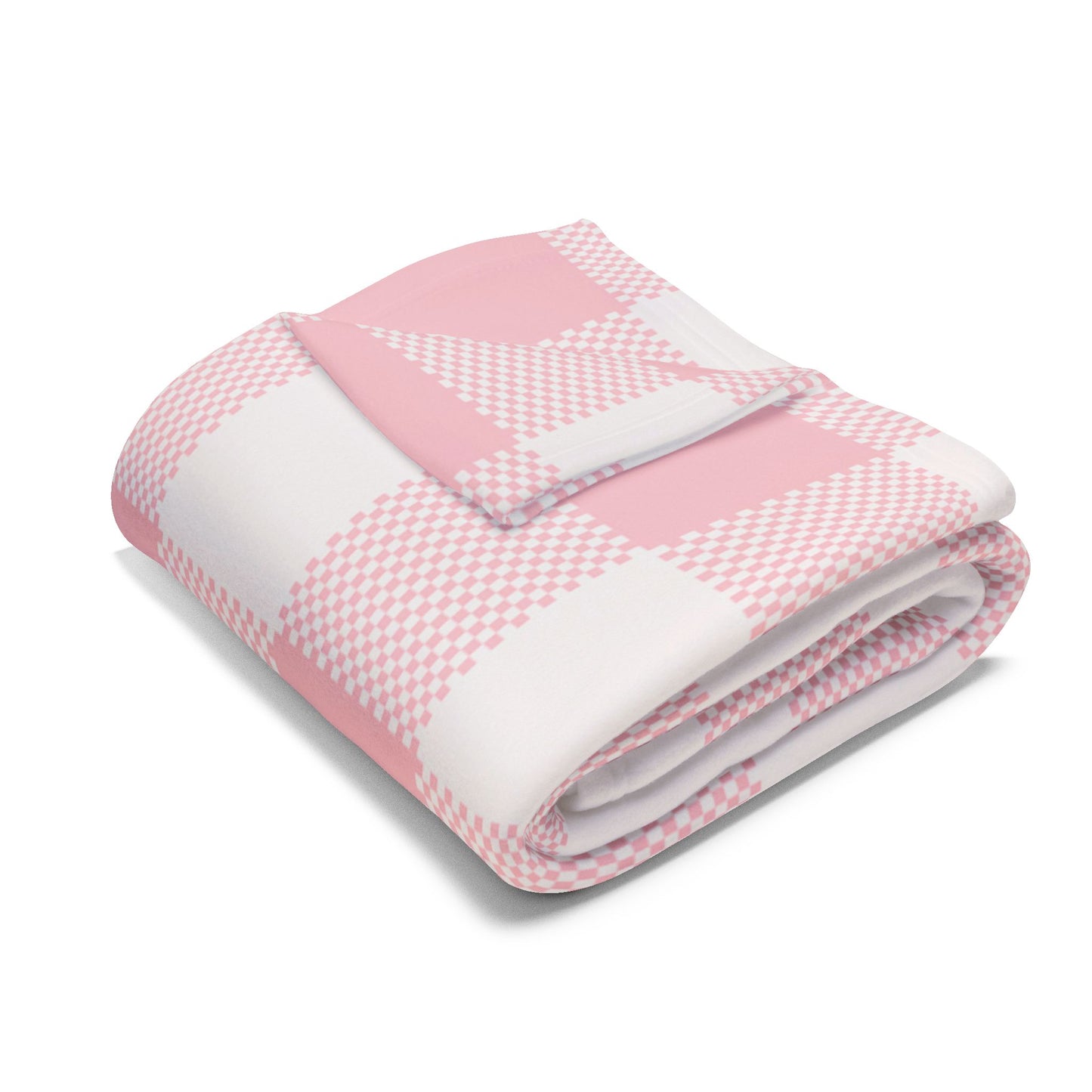 Fleece Blanket - Pink Flannel Pattern