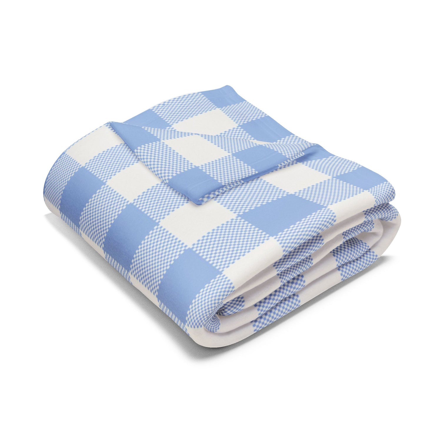 Fleece Blanket - Blue Flannel Design