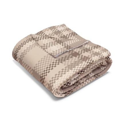 Fleece Arctic Blanket - Brown Flannel Design