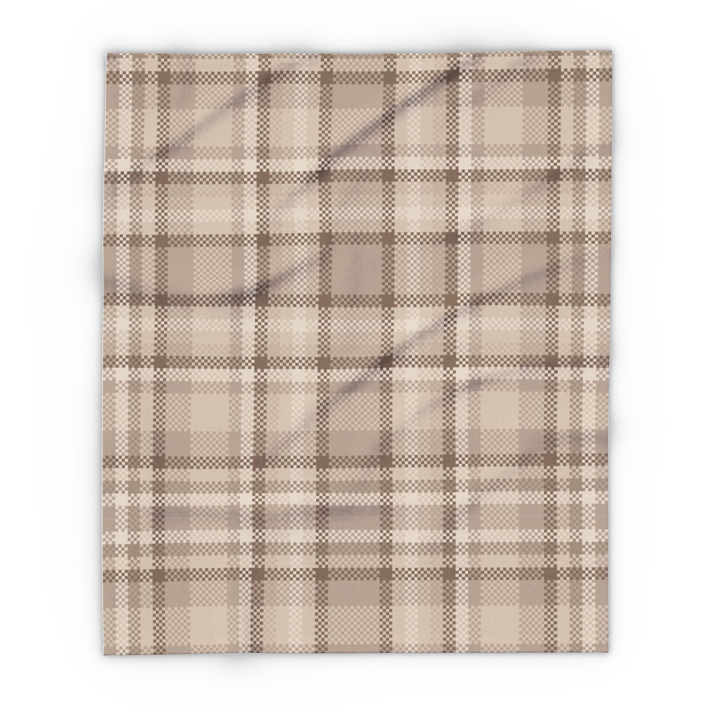 Fleece Arctic Blanket - Brown Flannel Design