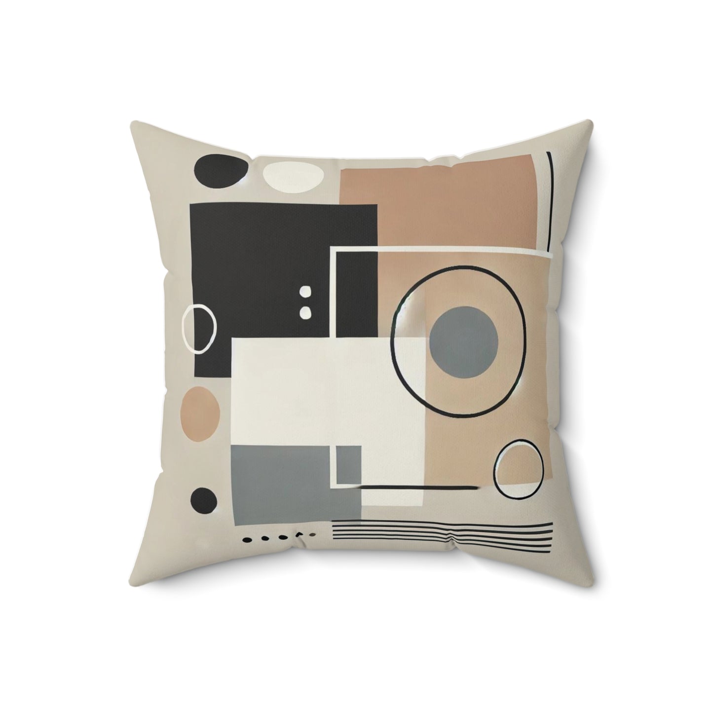 Square Pillow with Modern Minimalist Design