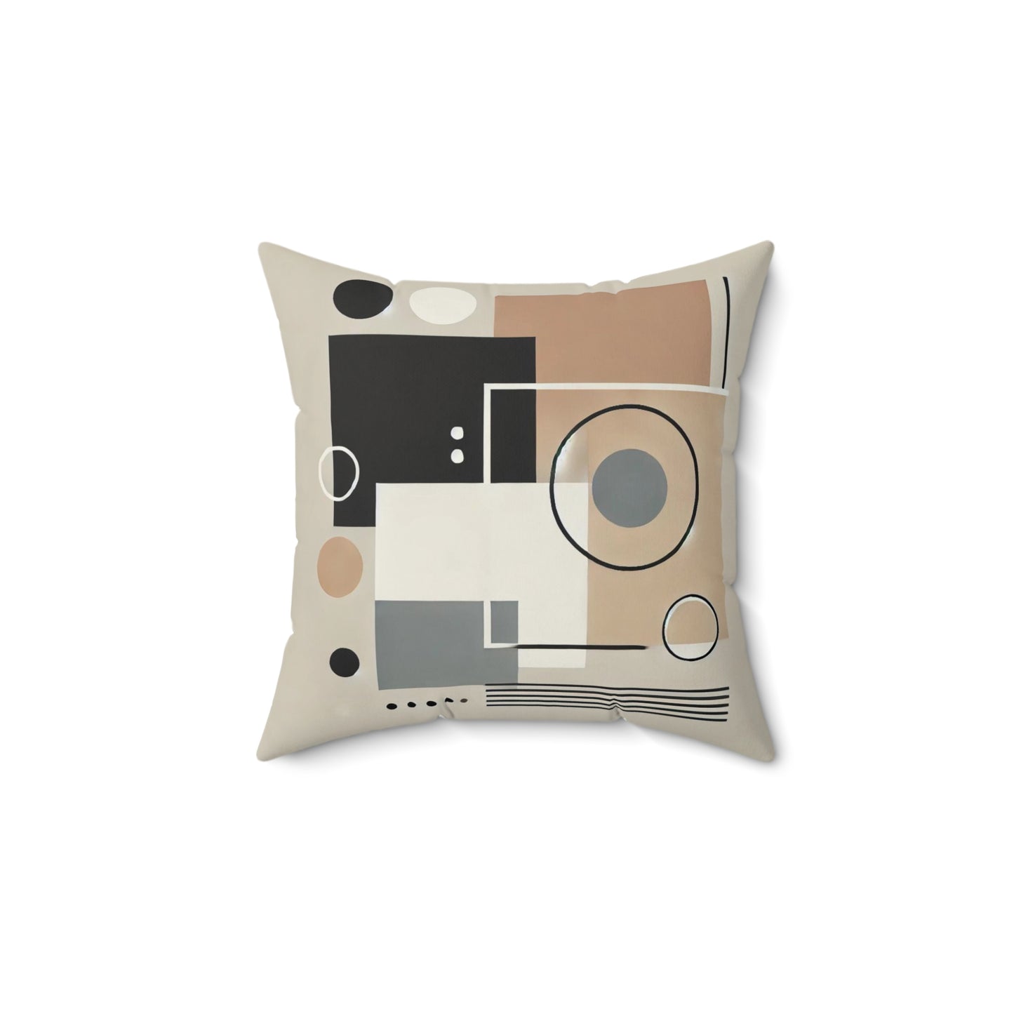 Square Pillow with Modern Minimalist Design