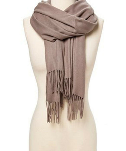 Luxurious Soft Silk Pashmina Shawl Wrap - Elegant Cashmere Wool Scarf for Women