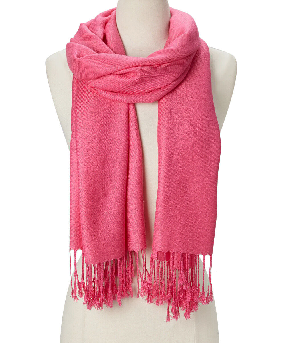 Luxurious Soft Silk Pashmina Shawl Wrap - Elegant Cashmere Wool Scarf for Women