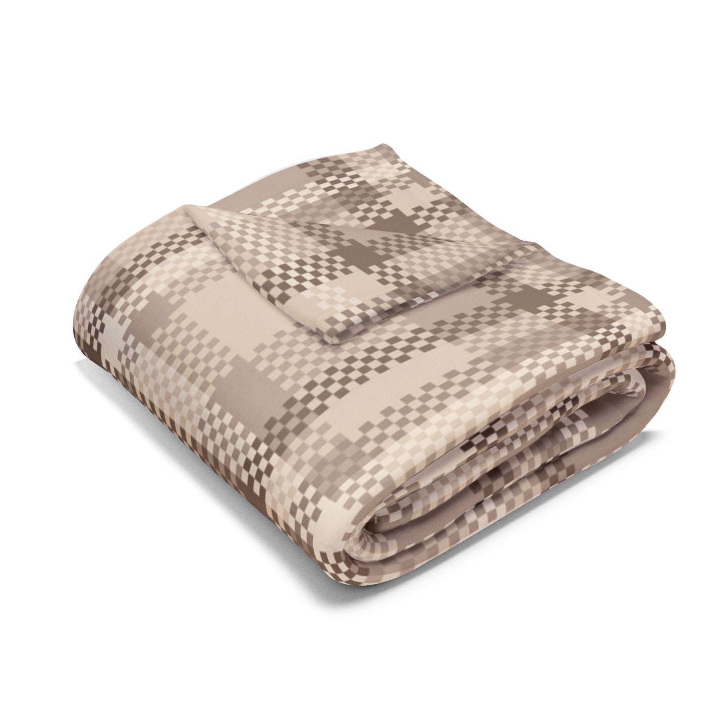 Fleece Arctic Blanket - Brown Flannel Design