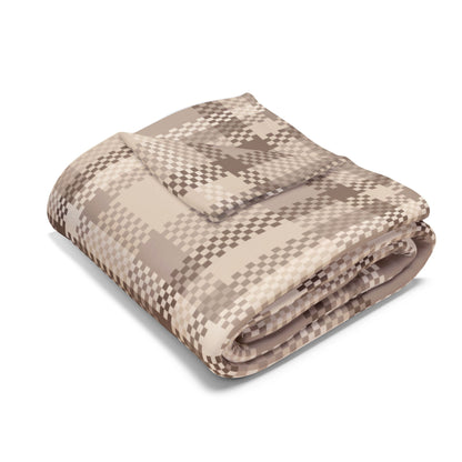 Fleece Arctic Blanket - Brown Flannel Design