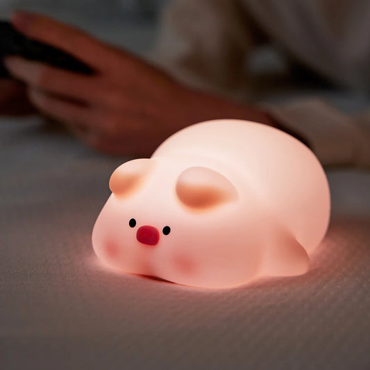 LED Night Lights | Cute Silicone Sheep, Panda, Rabbit Lamps for Kids & Babies