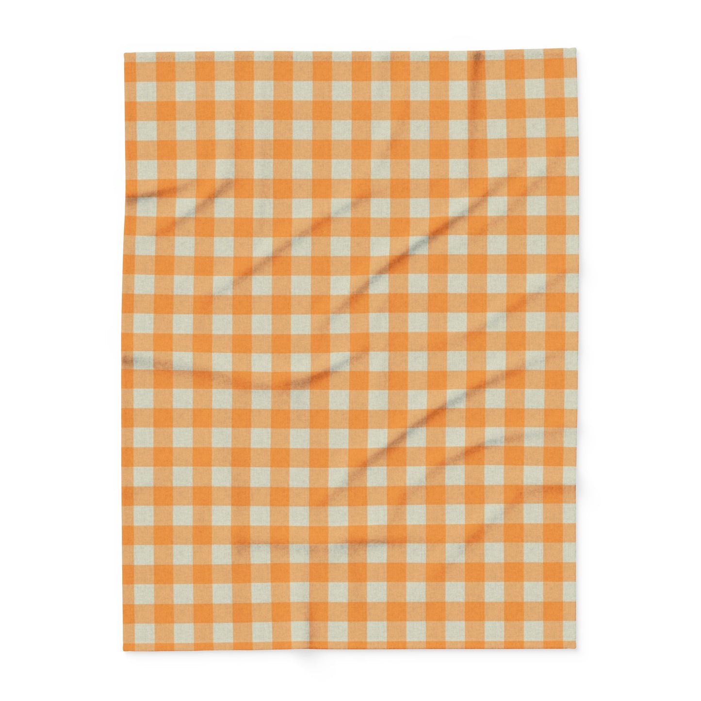 Fleece Blanket - Orange Flannel Design