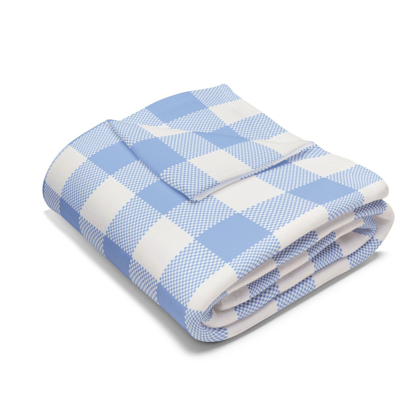 Fleece Blanket - Blue Flannel Design