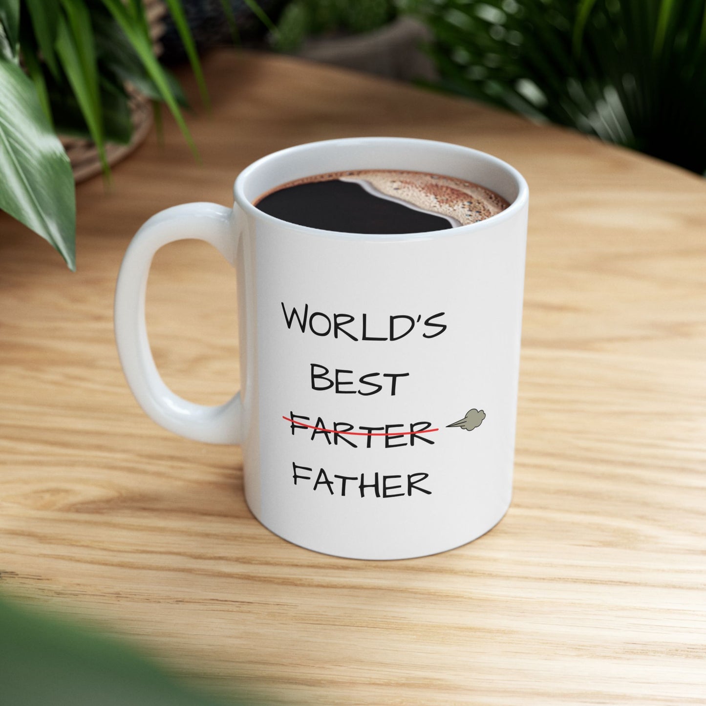 Funny Ceramic Mug - World's Best Farter Father