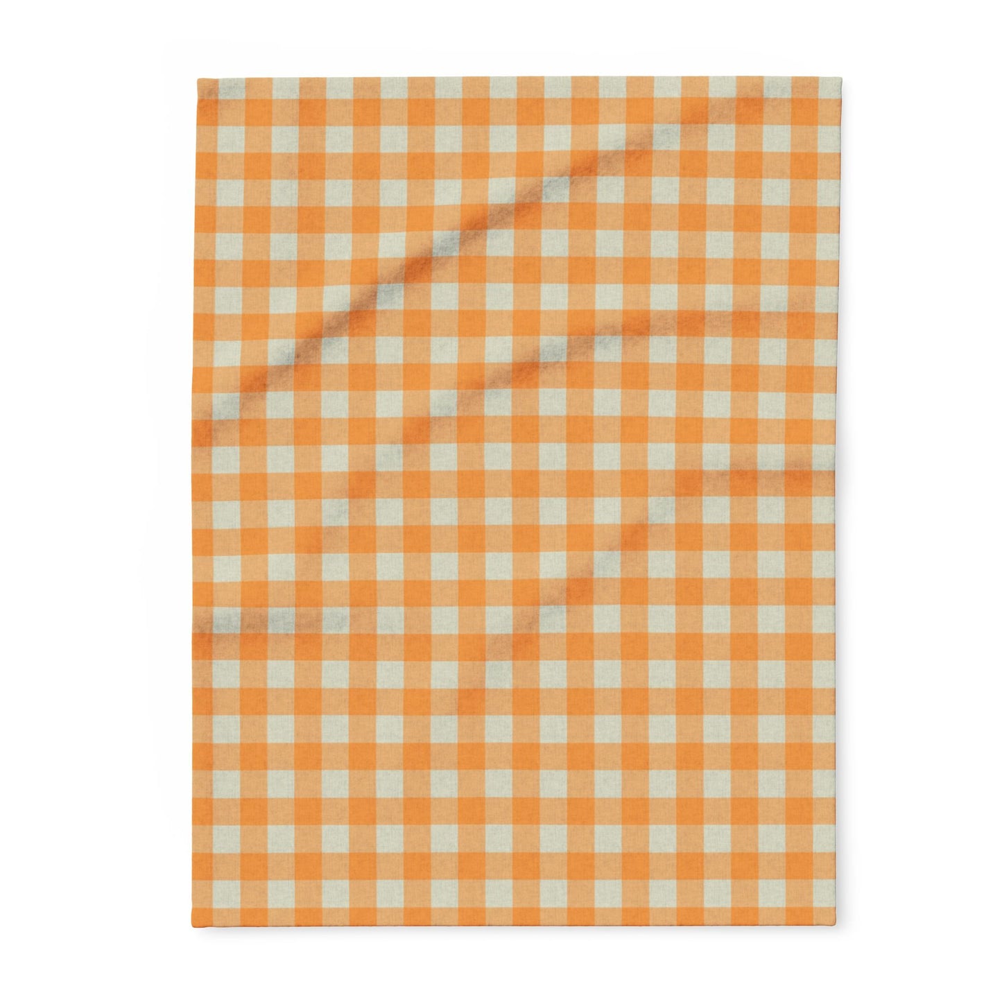 Fleece Blanket - Orange Flannel Design