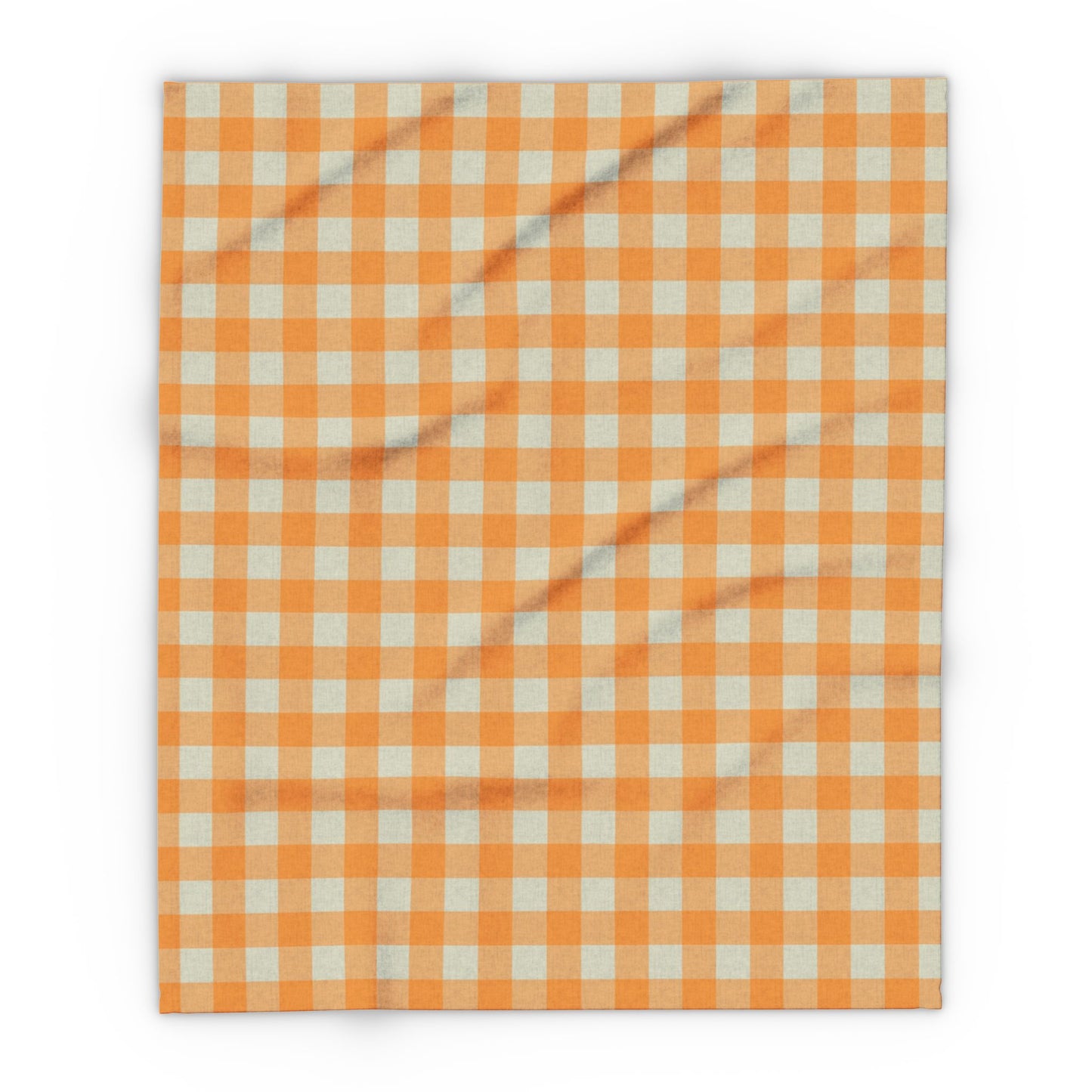 Fleece Blanket - Orange Flannel Design