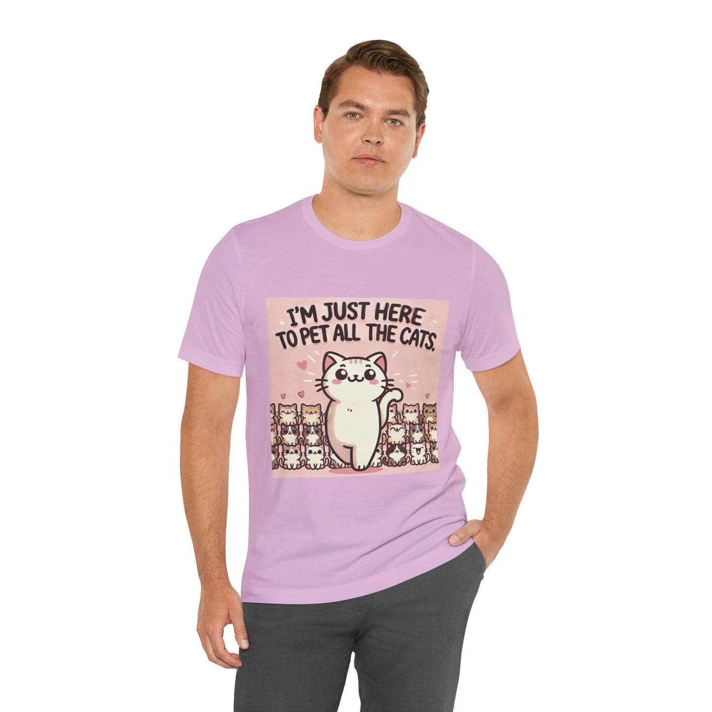 Cat Lover Tee - I'm Just Here To Pet All The Cats