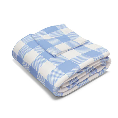 Fleece Blanket - Blue Flannel Design