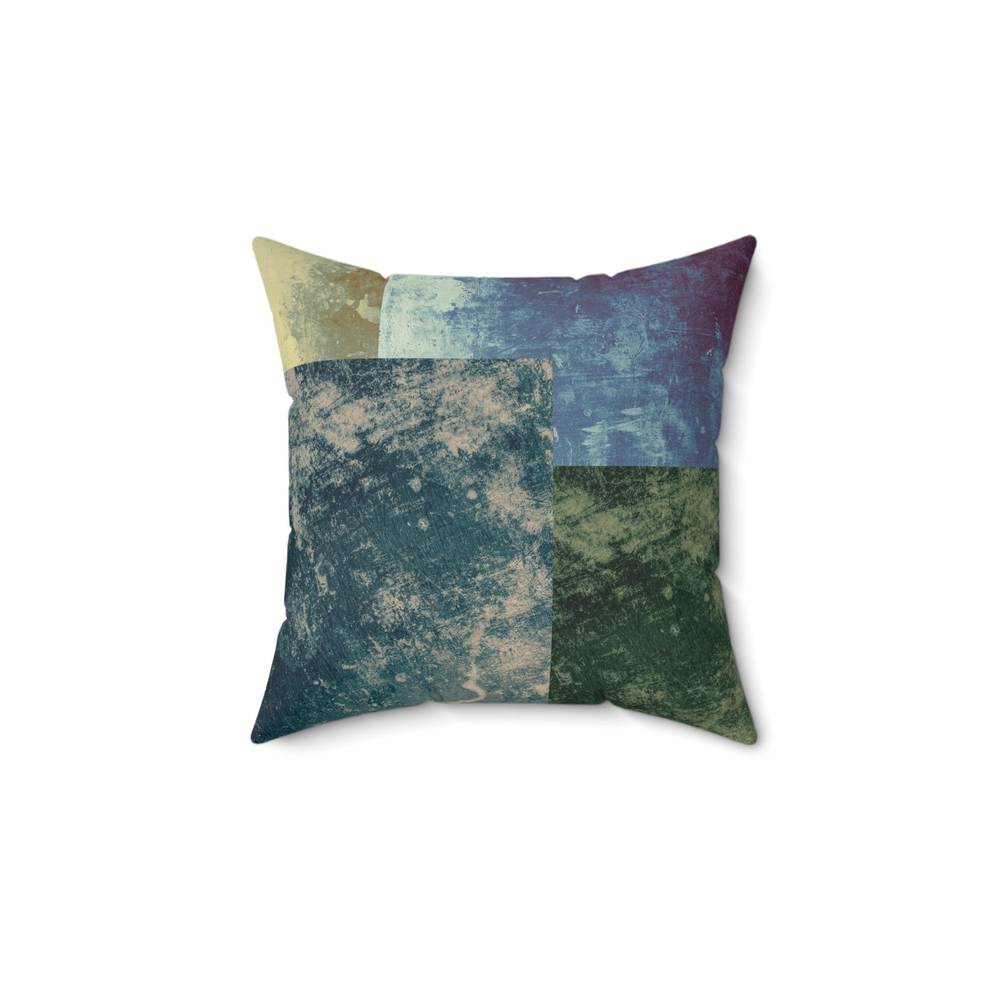 Pillow with Rustic Square Pattern