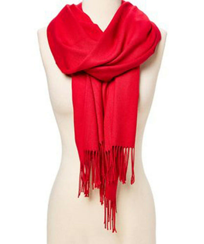 Luxurious Soft Silk Pashmina Shawl Wrap - Elegant Cashmere Wool Scarf for Women