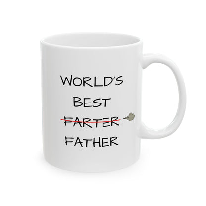 Funny Ceramic Mug - World's Best Farter Father