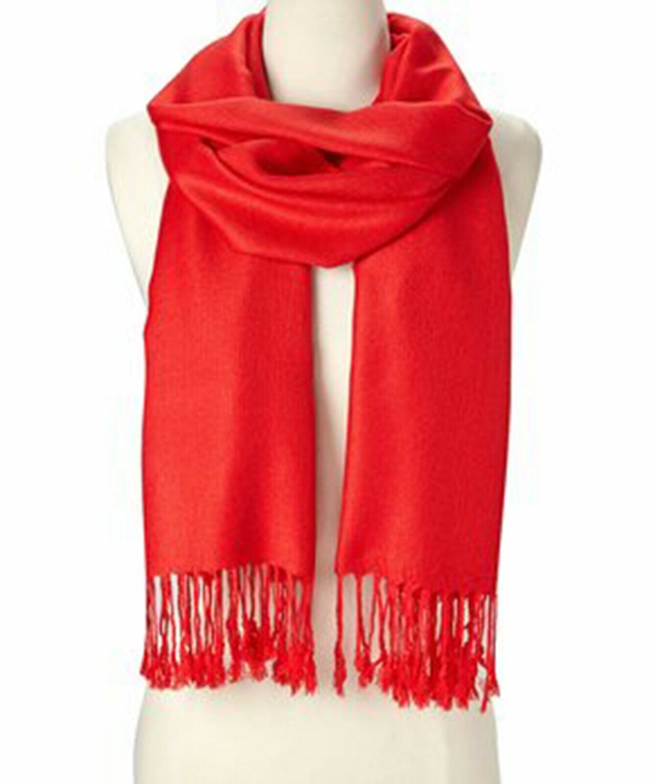 Luxurious Soft Silk Pashmina Shawl Wrap - Elegant Cashmere Wool Scarf for Women