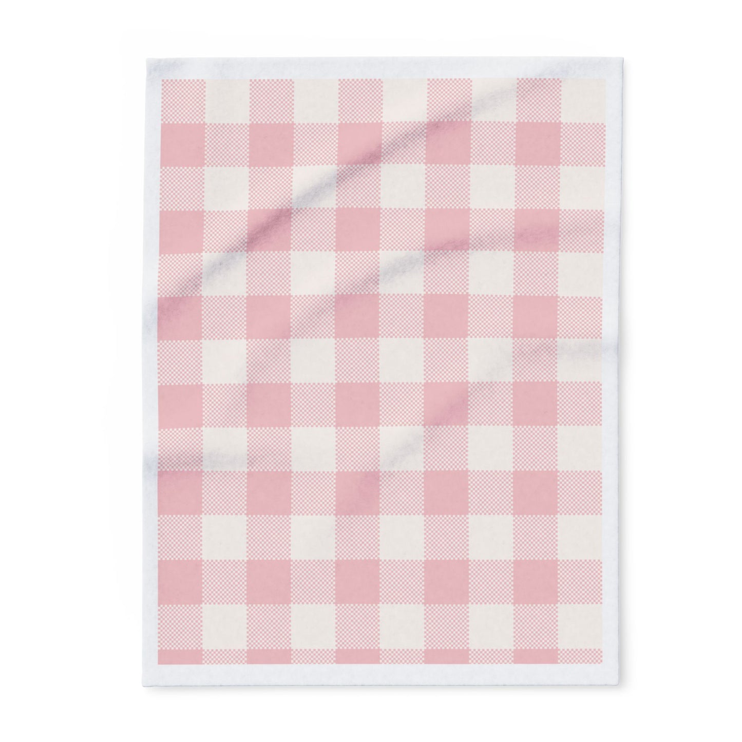 Fleece Blanket - Pink Flannel Pattern