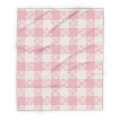 Fleece Blanket - Pink Flannel Pattern