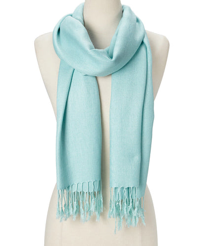 Luxurious Soft Silk Pashmina Shawl Wrap - Elegant Cashmere Wool Scarf for Women