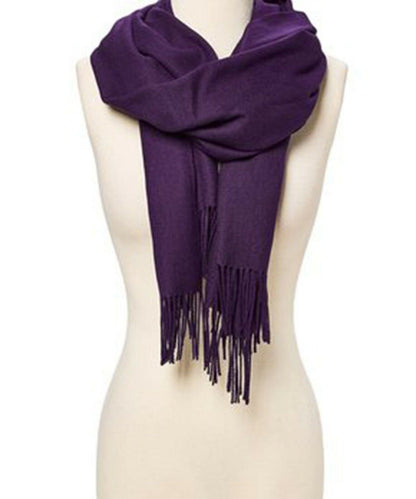 Luxurious Soft Silk Pashmina Shawl Wrap - Elegant Cashmere Wool Scarf for Women