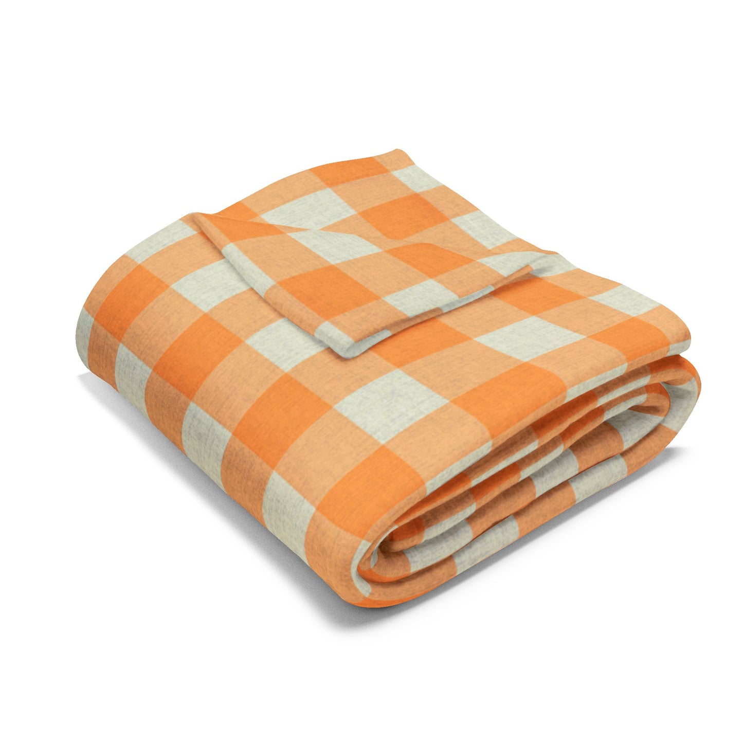 Fleece Blanket - Orange Flannel Design