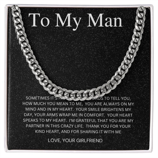 To My Man | Cuban Link Chain