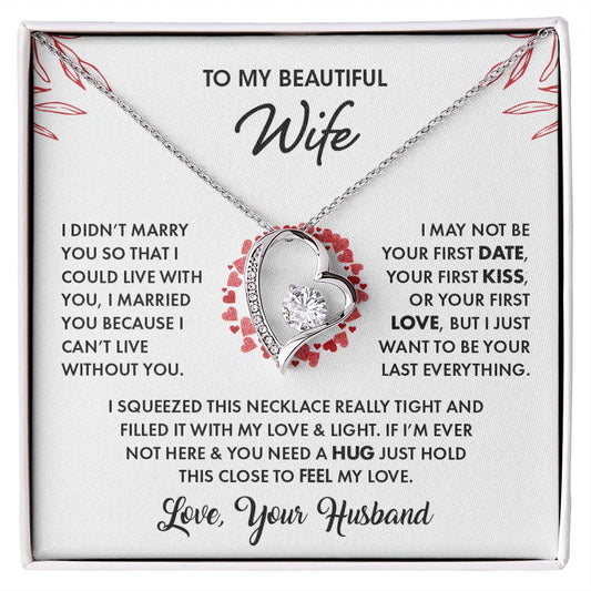 To My Beautiful Wife | Forever Love Necklace