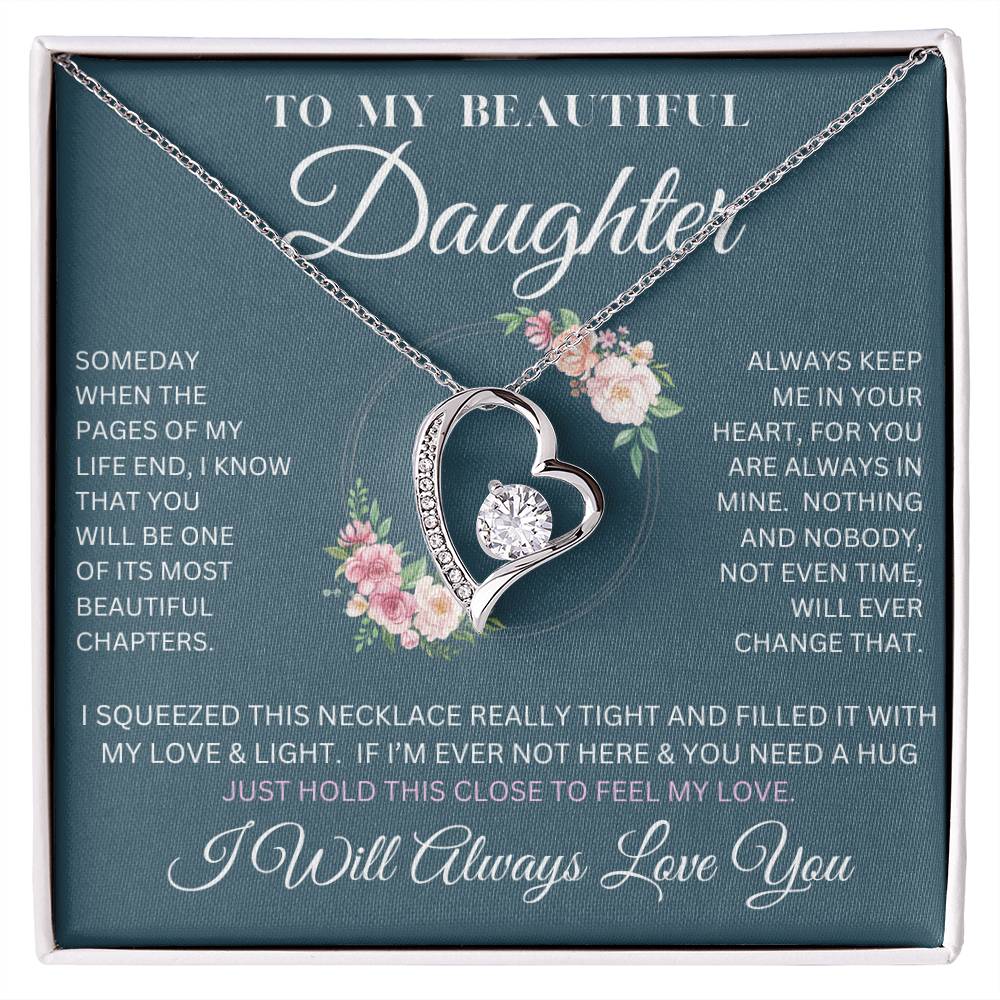 To My Beautiful Daughter | Forever Love Necklace