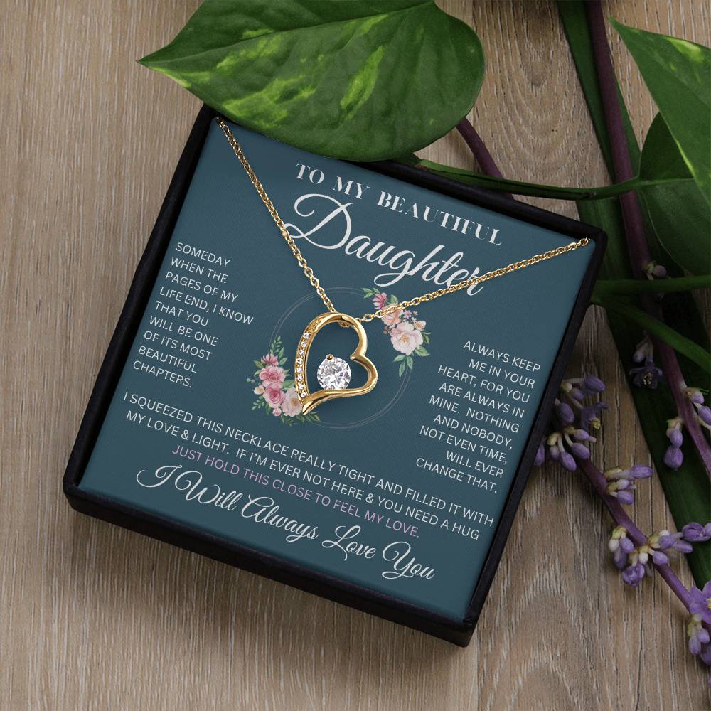 To My Beautiful Daughter | Forever Love Necklace