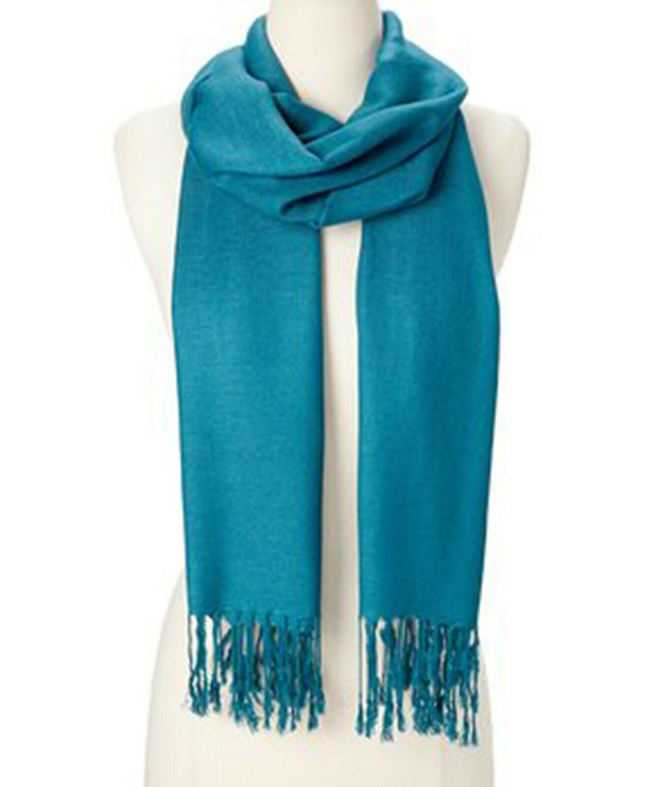 Luxurious Soft Silk Pashmina Shawl Wrap - Elegant Cashmere Wool Scarf for Women