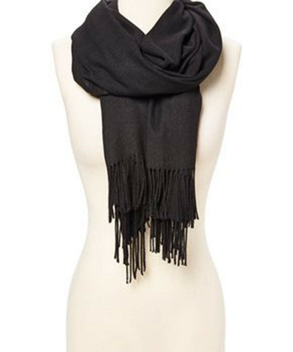 Luxurious Soft Silk Pashmina Shawl Wrap - Elegant Cashmere Wool Scarf for Women