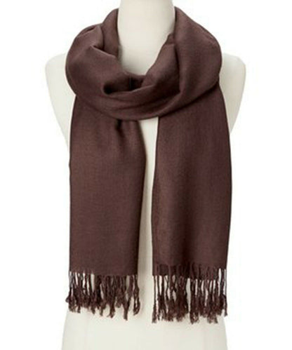 Luxurious Soft Silk Pashmina Shawl Wrap - Elegant Cashmere Wool Scarf for Women